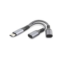 Type-C To 2*Type-C F Kablo Car Şarj 100W Siyah GJ-017