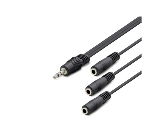 3.5 Mm To 3*3.5 Mm F Kablo 2Lıne 30Cm Siyah HDX1023