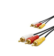 3Rca Kablo Gold 1.5M Siyah HDX1038