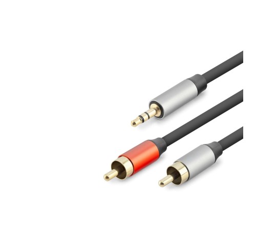 3.5 Mm To 2Rca Kablo 2Lıne Gold 1.5M Siyah HDX1073