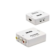 Dişi to HDMI Dişi Görüntü Dönüştürücü 1080p Full HD - Beyaz HDX1282