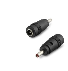 Notebook Adaptör Ucu Çevirici 3.5*1.35 (M) To 5.5*2.5 (F) 10Lu Paket Siyah HDX1314