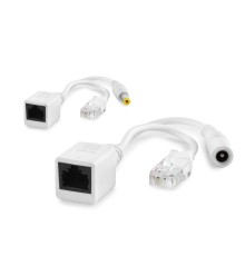 Ip Kamera Poe Set Ethernet Adaptör Güç Kablosu Beyaz HDX1324