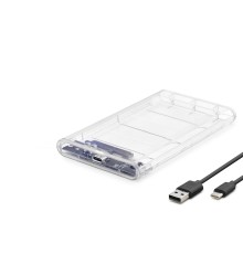 Hdd Kutu Type-C3.1 + Usb3.0 2.5" Transparent HDX1766