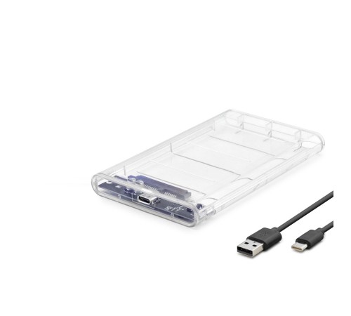 Hdd Kutu Type-C3.1 + Usb3.0 2.5" Transparent HDX1766