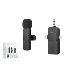 Kablosuz Mikrofon 3.5 Mm + Type-C + Lıghtnıng Siyah HDX2781