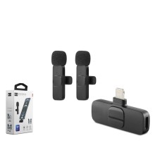 Kablosuz Çift Mikrofon Lıghtnıng Siyah HDX2784