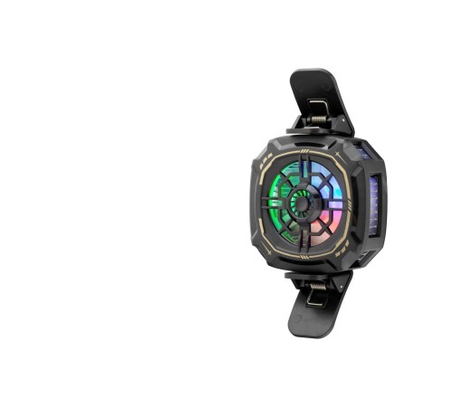 Telefon Buz Soğutucu Fan Mıknatıs Ve Klips Rgb Siyah HDX4381