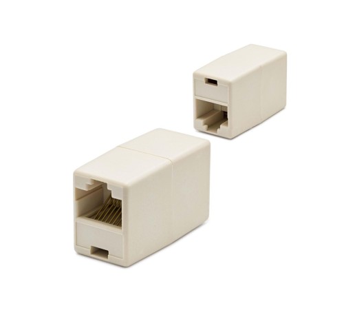 RJ45 To RJ45 Uzatma Adaptör Krem 10 Adet