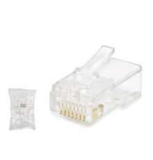 Cat5 Konnektör Rj45 100Lü Paket Şeffaf HDX5007
