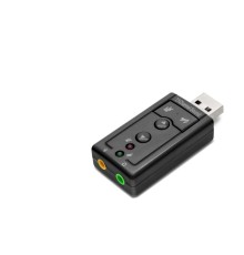 USB Harici Ses Kartı 7.1 - Siyah HDX5255