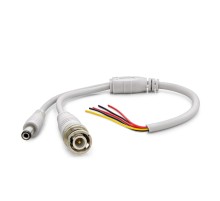 Power Jak Kablo Dc + Bnc 30Cm Beyaz HDX5531