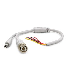 Power Jak Kablo Dc + Bnc 30Cm Beyaz HDX5531