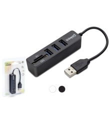 Usb Hub 3*Usb + Sd + Tf Siyah HDX7009