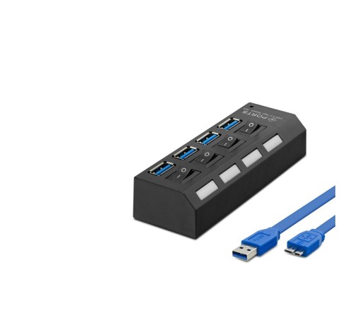 Usb3.0 Hub 4*Usb 50Cm Siyah HDX7023