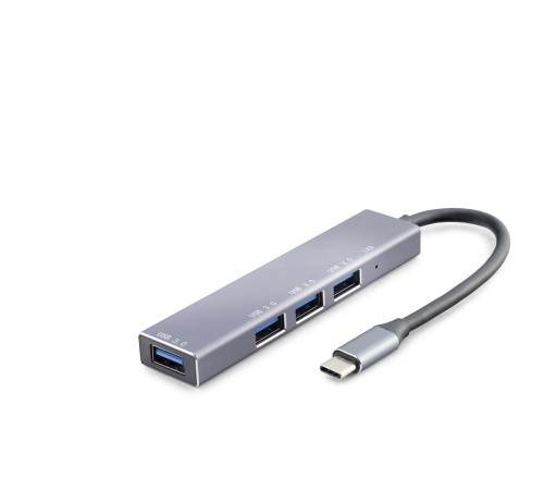 Type-C Hub 4*Usb3.0 Gri HDX7043