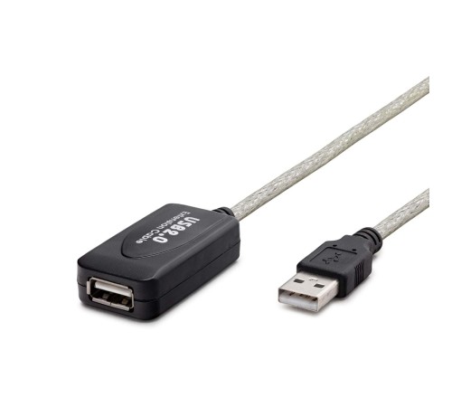 USB Uzatma Kablosu 10 m - Silver Siyah HDX7513