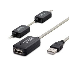 USB Uzatma Kablosu 15 m - Silver Siyah HDX7537