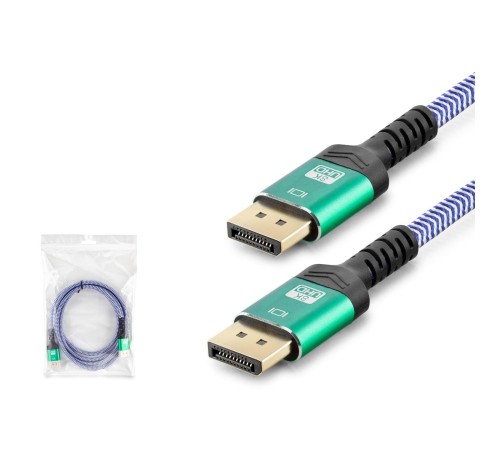 Dısplay Kablo 8K 144Hz Örgülü 2M Çok Renkli HDX7820