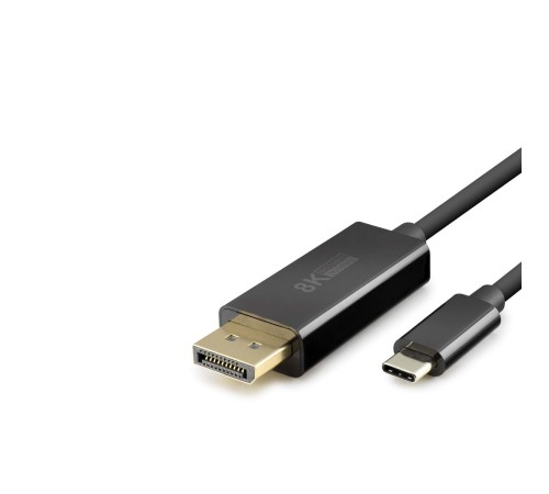 Type-C To Dısplay Kablo 8K 60Hz Pvc 1.8M Siyah HDX7858