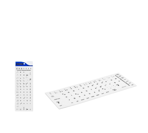 Klavye Stıcker Tuş Takımı Türkçe F Beyaz (Büyük) HDX8254B