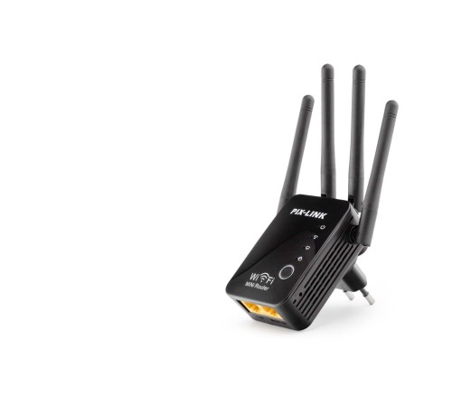 Wıfı Repeater + Router + Ap 300Mbps Siyah LV-WR16