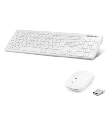 Wıreless Klavye Mouse Set Q Beyaz OAK920B