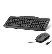 Kablolu Klavye Mouse Set Q Siyah OAK930