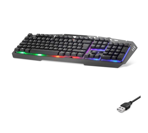 Kablolu Klavye Q Rgb Raınbow Gri OKW213G