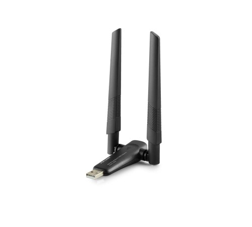 Usb Wıfı Adaptor 2.4Ghz&5Ghz Aıc8800D Ax1800 Wifi6 Siyah UAX04