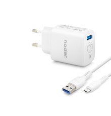 Micro Usb Qc 3.0 Hızlı Şarj Seti 18W 3.4A Usb Adaptörlü - Beyaz ND1009