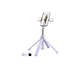Telefon Tripodu Ve Selfie Çubuğu Seti Bluetooth 4.0 Kumandalı Led 130 Cm - Çok Renkli ND1035