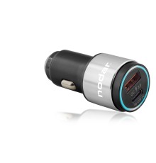 Araç Şarj Adaptörü Usb + Type-C Pd Qc 3.0 45W Metal - Siyah ND1076