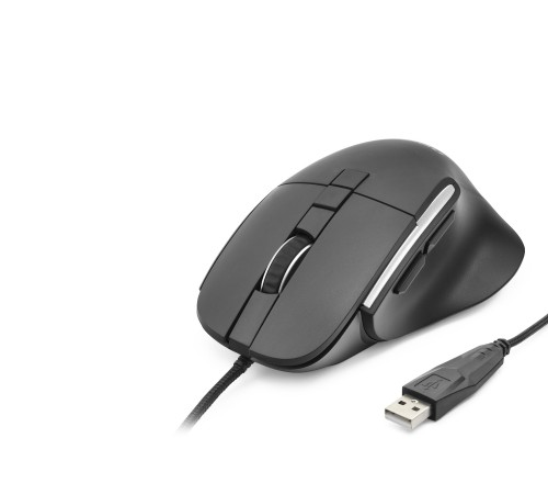 7D Ergonomi̇k Kablolu Ofi̇s Mouse 3600 Dpi - Siyah ND1209B