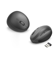 Kablosuz Ergonomik Dikey Mouse Dual Mod 3200 Dpi 6 Tuş Bilek Dostu - Siyah ND1210