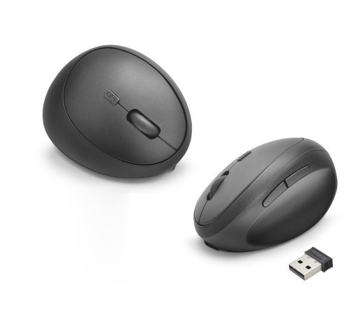 Kablosuz Ergonomik Dikey Mouse Dual Mod 3200 Dpi 6 Tuş Bilek Dostu - Siyah ND1210