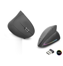 Ergonomik Dikey Mouse Dual Mode 1600 Dpi Sessiz Rgb - Siyah ND1211