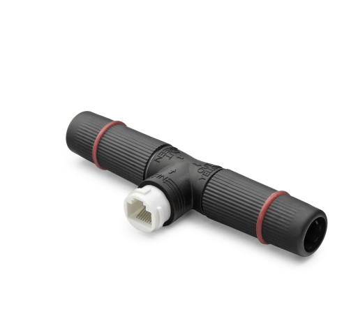 Poe Splitter T Tipi Su Geçirmez Rj45 Konnektör - Siyah ND2452