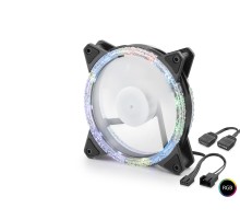Kasa Fanı Kristal Rgb 12 Cm - Siyah ND2662