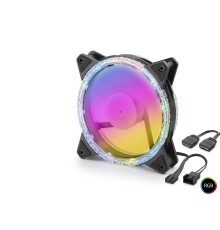 Kasa Fanı Kristal Argb 12 Cm - Siyah ND2663