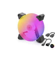 Kasa Fanı 5. Nesil Rgb 12 Cm - Siyah ND2665