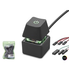 Masaüstü Bilgisayar Rgb Power Tuşu On/Off Switch Siyah ND2811