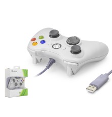 Gamepad Pc Xbox 360 Uyumlu Kablolu - Beyaz ND506W