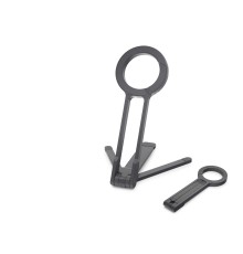 Manyetik Katlanir Masaüstü Telefon Standı Plastik - Siyah ND8029