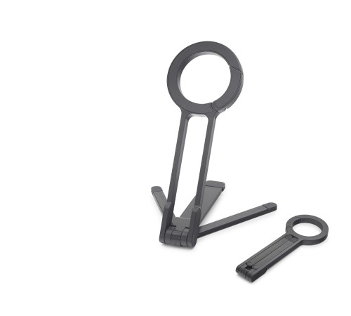 Manyetik Katlanir Masaüstü Telefon Standı Plastik - Siyah ND8029