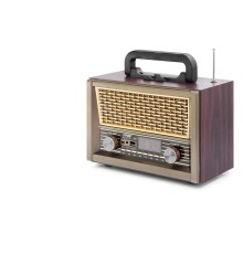 Bluetooth Nostaljik Hoparlör Fm Kumandalı 28 X 14.1 X 21 Cm NS2077BT