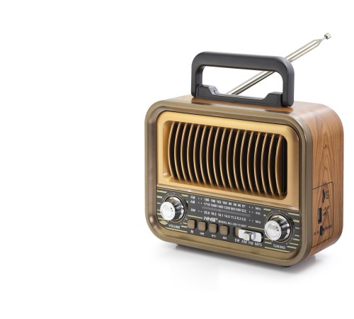 Bluetooth Nostaljik Hoparlör Fm 20 X 10.2 X 14.5 Cm NS7110BT