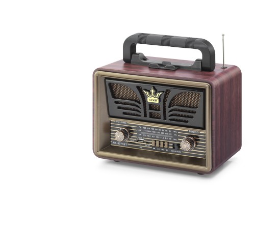 Bluetooth Nostaljik Hoparlör Fm 23.5 X 12 X 19 Cm NS8071BT