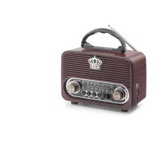 Bluetooth Nostaljik Hoparlör Fm 18 X 9.6 X 13.8 Cm NS8092BT