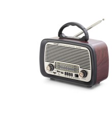 Bluetooth Nostaljik Hoparlör Fm 20 X 10.2 X 14.5 Cm NS8128BT